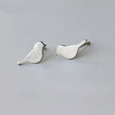Silver Bird Stud Earrings // Bird lover earrings Silver Bird Stud Earrings // Bird lover earrings