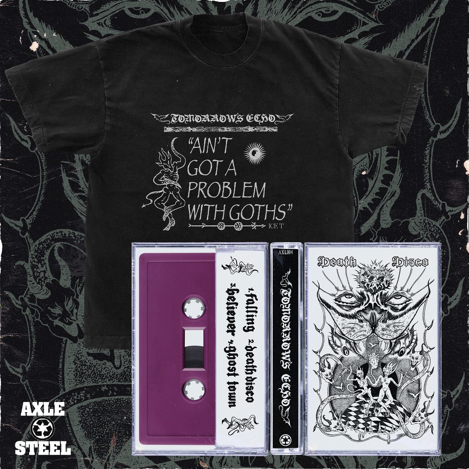 TOMORROW&#39;S ECHO - DEATH DISCO TAPES AND SHIRTS