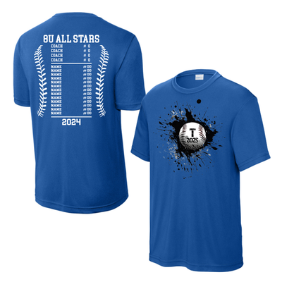 All Star Tshirt with Roster on Back