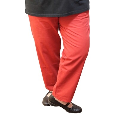 Cotton and Wool Blend Red Pants Cotton and Wool Blend Red Pants