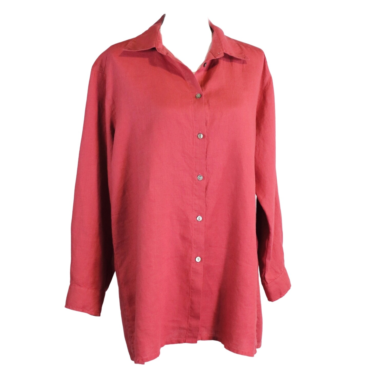 Women's Pure Linen Long Sleeve Shirt Made in Melbourne