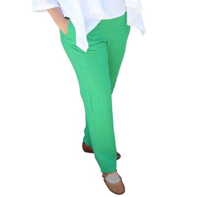 Tapered Leg Linen Pants with Pockets Tapered Leg Linen Pants with Pockets