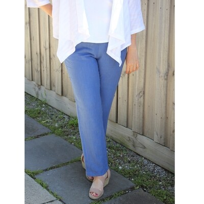 Tapered Leg Linen Pants with Pockets Tapered Leg Linen Pants with Pockets