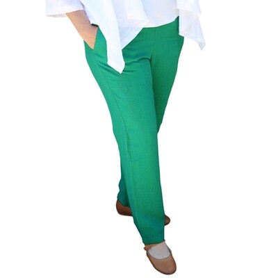 Tapered Leg Linen Pants with Pockets Tapered Leg Linen Pants with Pockets