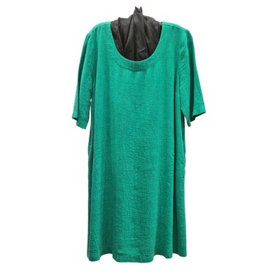 Crushed Linen Summer Dress with Pockets Crushed Linen Summer Dress with Pockets