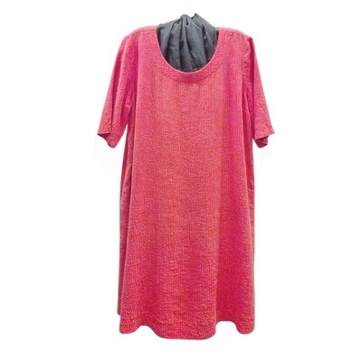 Crushed Linen Summer Dress with Pockets Crushed Linen Summer Dress with Pockets