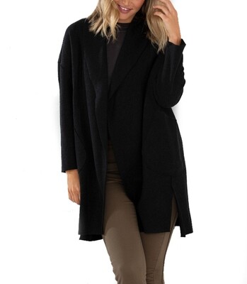 Drape Boiled Wool Coat by Marco Polo Drape Boiled Wool Coat by Marco Polo