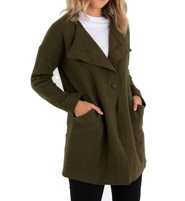 Boiled Wool Coat by Marco Polo Boiled Wool Coat by Marco Polo
