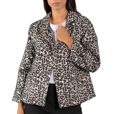 Animal Jacquard Jacket by Yarra Trail Animal Jacquard Jacket by Yarra Trail