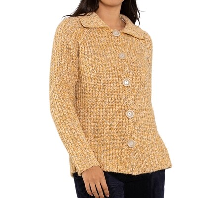 Cotton Blend Chunky Rib Cardigan by Yarra Trail Cotton Blend Chunky Rib Cardigan by Yarra Trail
