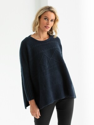 Wool Blend Cable Knit Jumper by Marco Polo