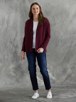 Pure Wool High Button Jacket by Yarra Trail