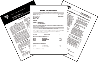 Material Safety Data Sheets (SDS)