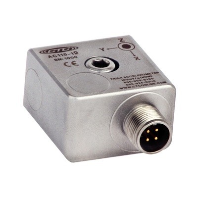 AC115 Series Low Cost Accelerometer, Triaxial, 100 mV/g