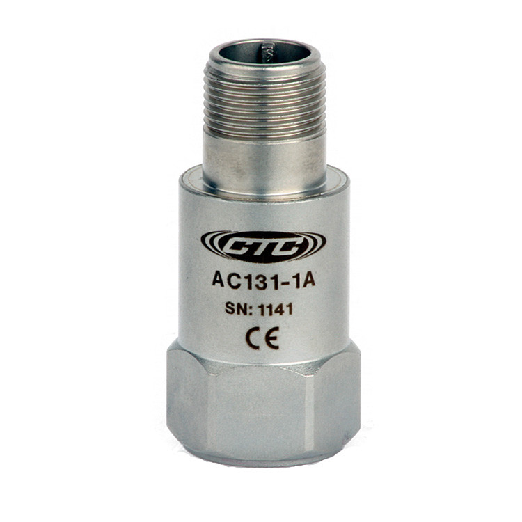 AC131 Series High g Accelerometer, Top Exit Connector/Cable, 10 mV/g