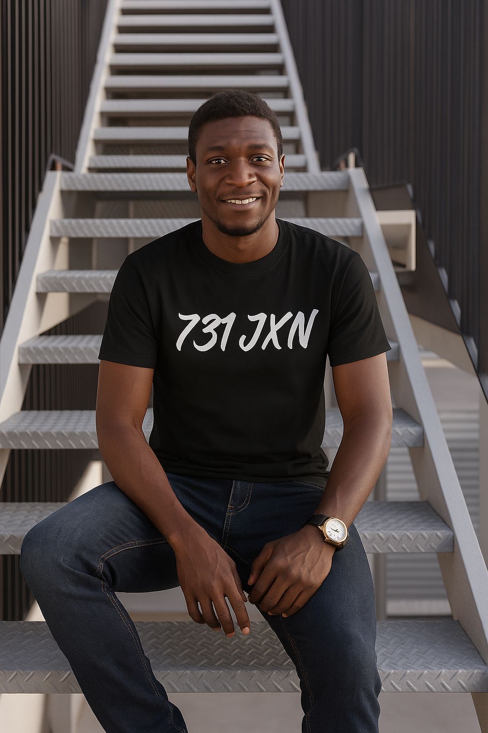 731 JXN - Black Tee Edition  Grounded in strength. Worn with pride.