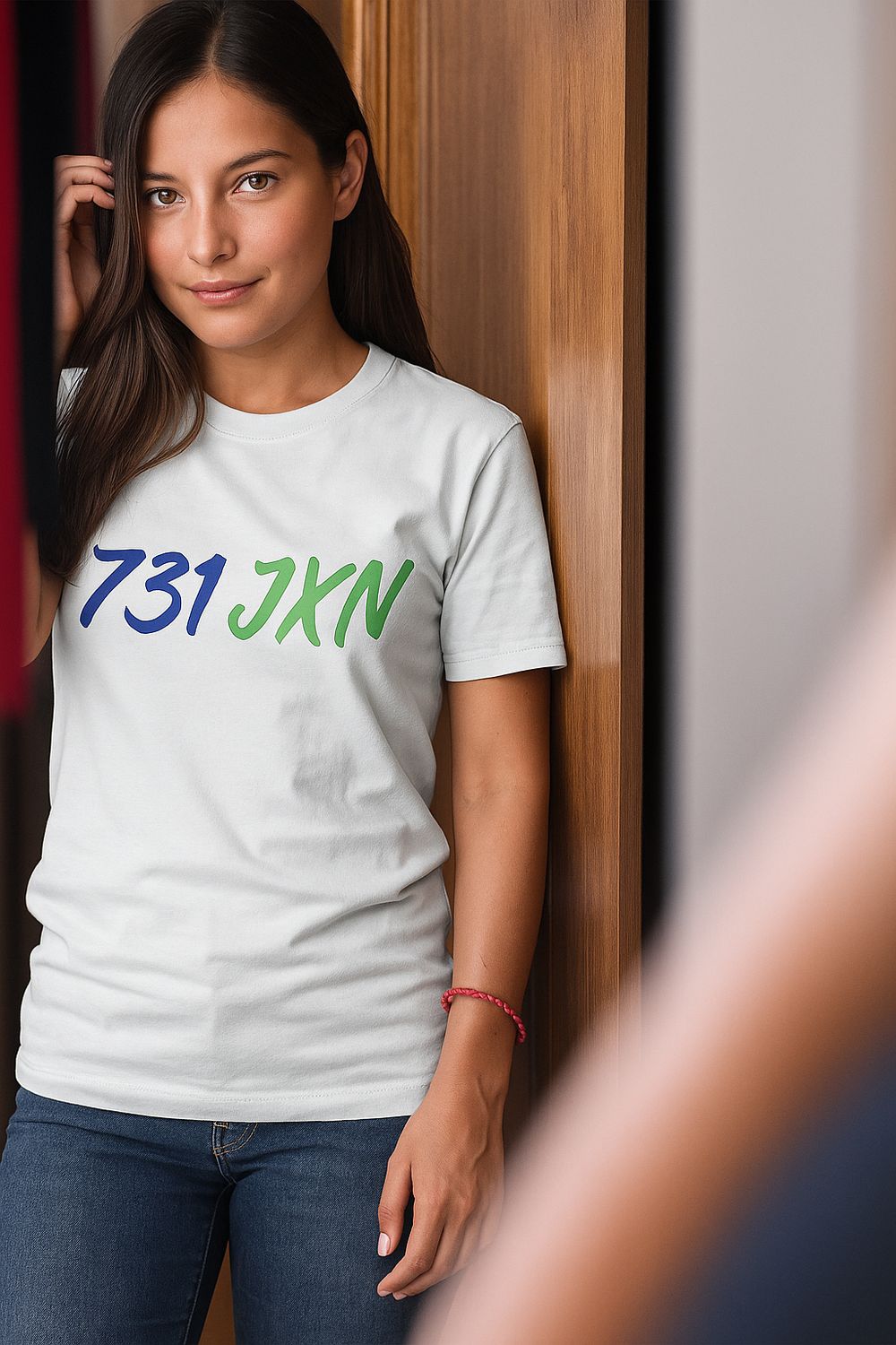 731 JXN White Tee  Simple. Classic. Worn with purpose.