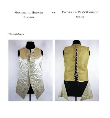 Pattern for Men's Waistcoat PDF