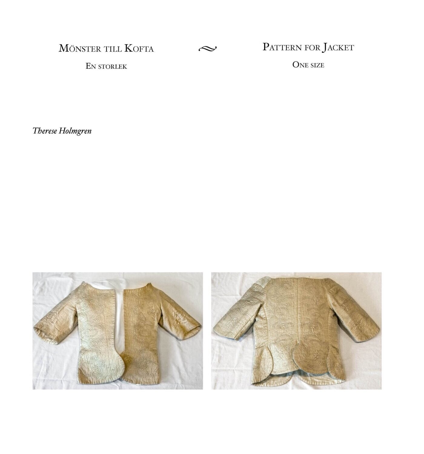 Pattern for jacket PDF