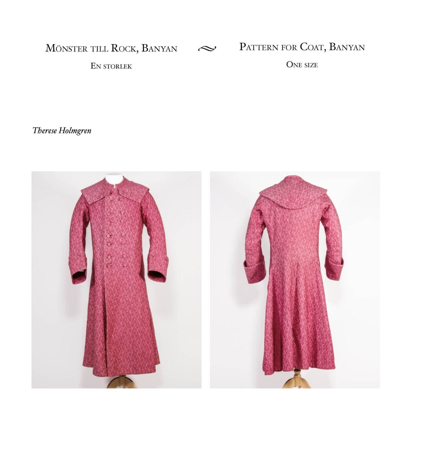 Pattern for Coat, Banyan PDF