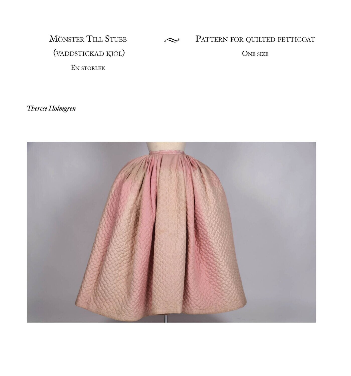 Mönster till stubb (vaddstickad kjol) PDF