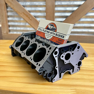 Small Block Mopar Card Holder