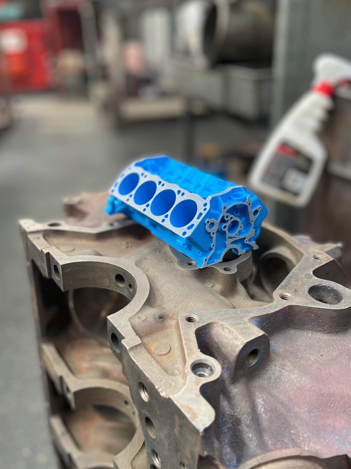 Small Block Ford Card Holder