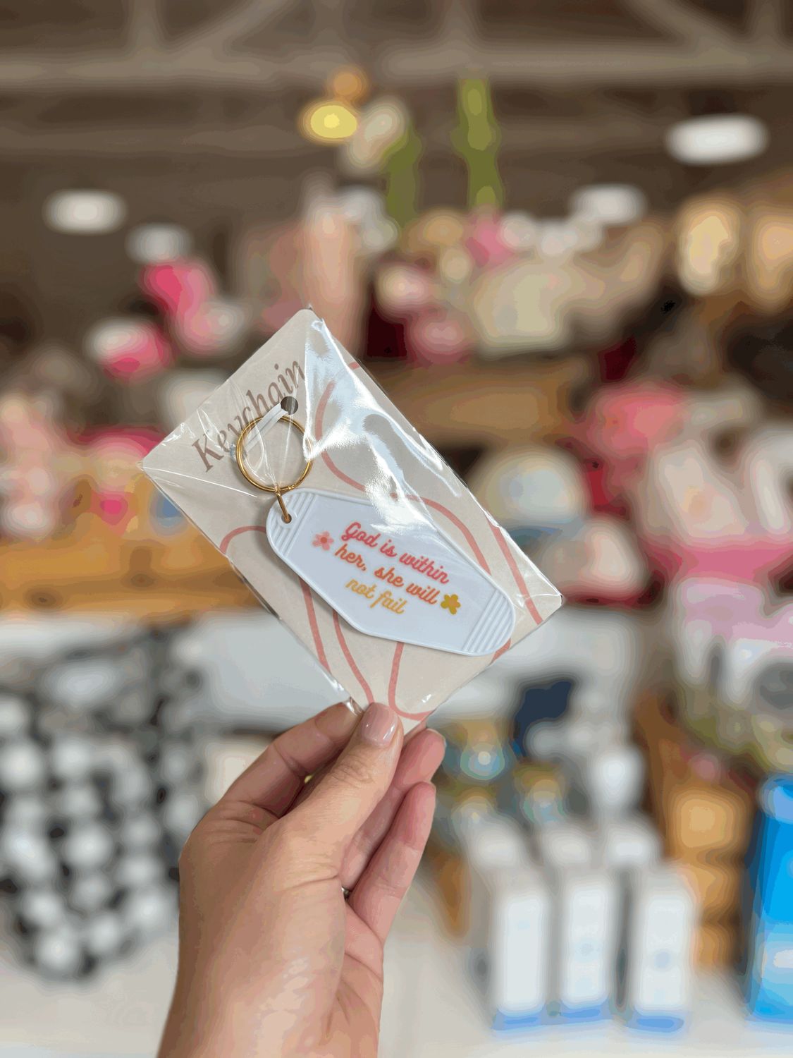 God is within Her Keychain 