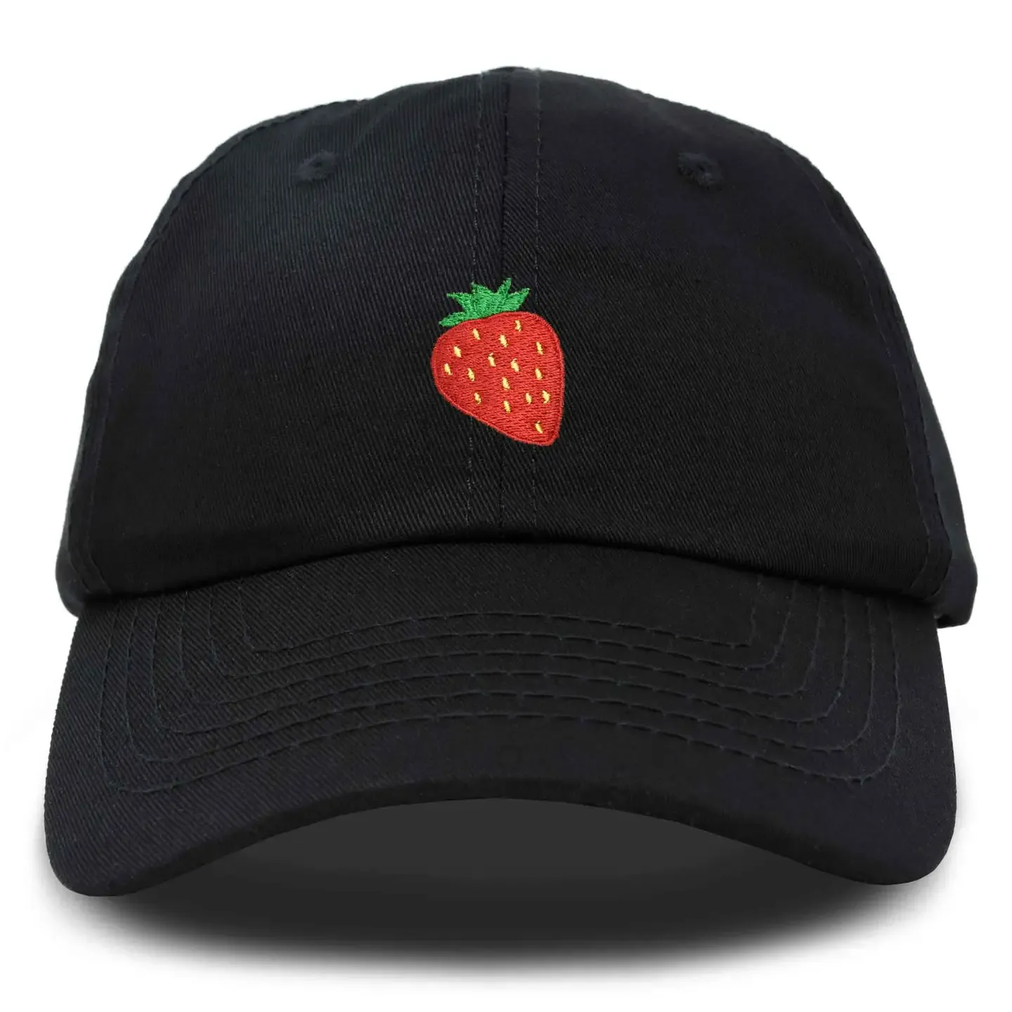 Strawberry Embroidered Baseball Cap