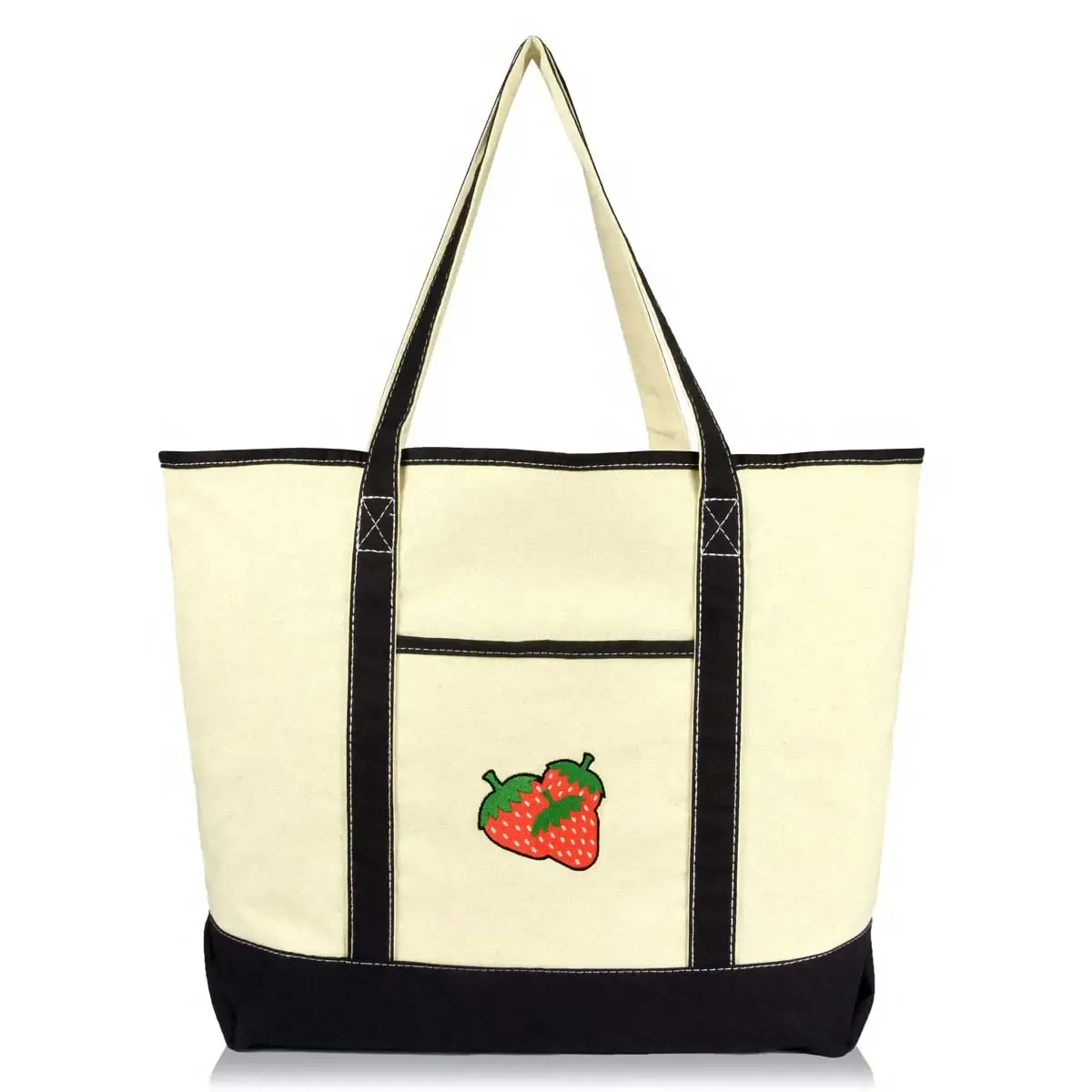 Strawberry Embroidery Tote