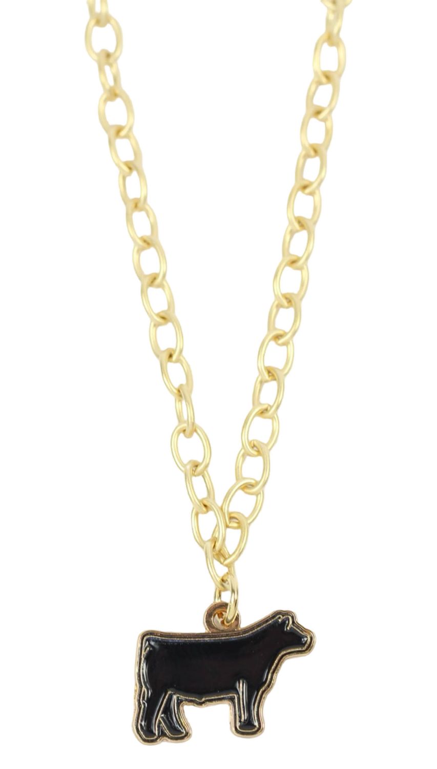 Steer Charm Necklace