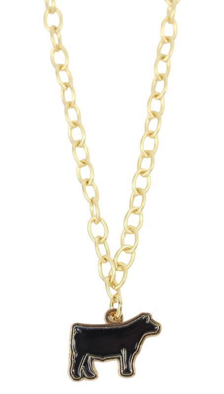 Steer Charm Necklace