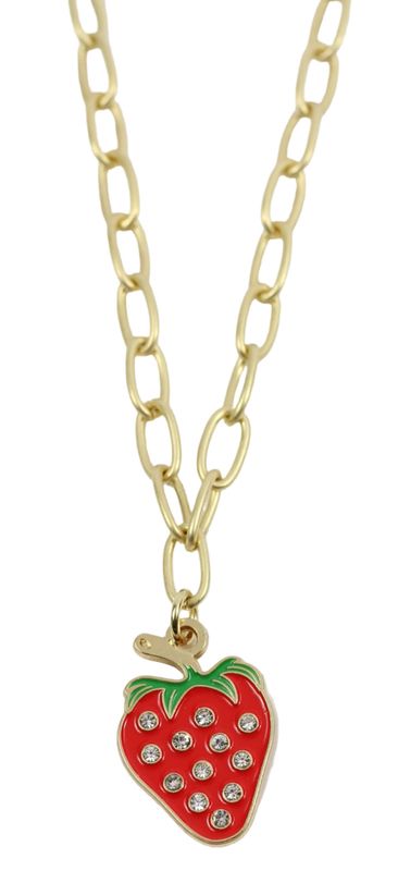 Strawberry Sparkle Necklace