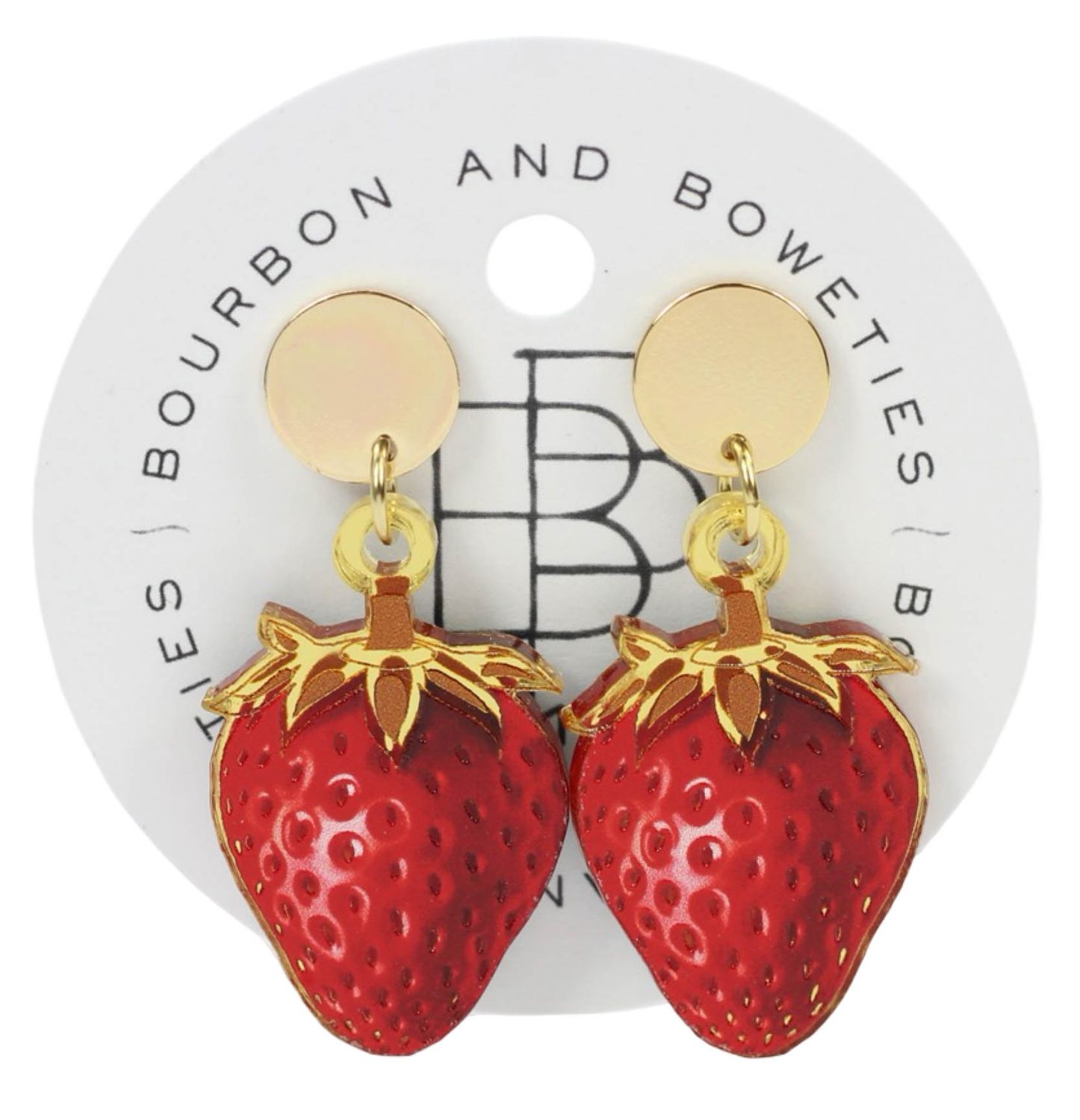 Strawberry Drop Earring