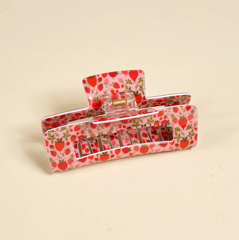 Strawberry Fields Claw Clip