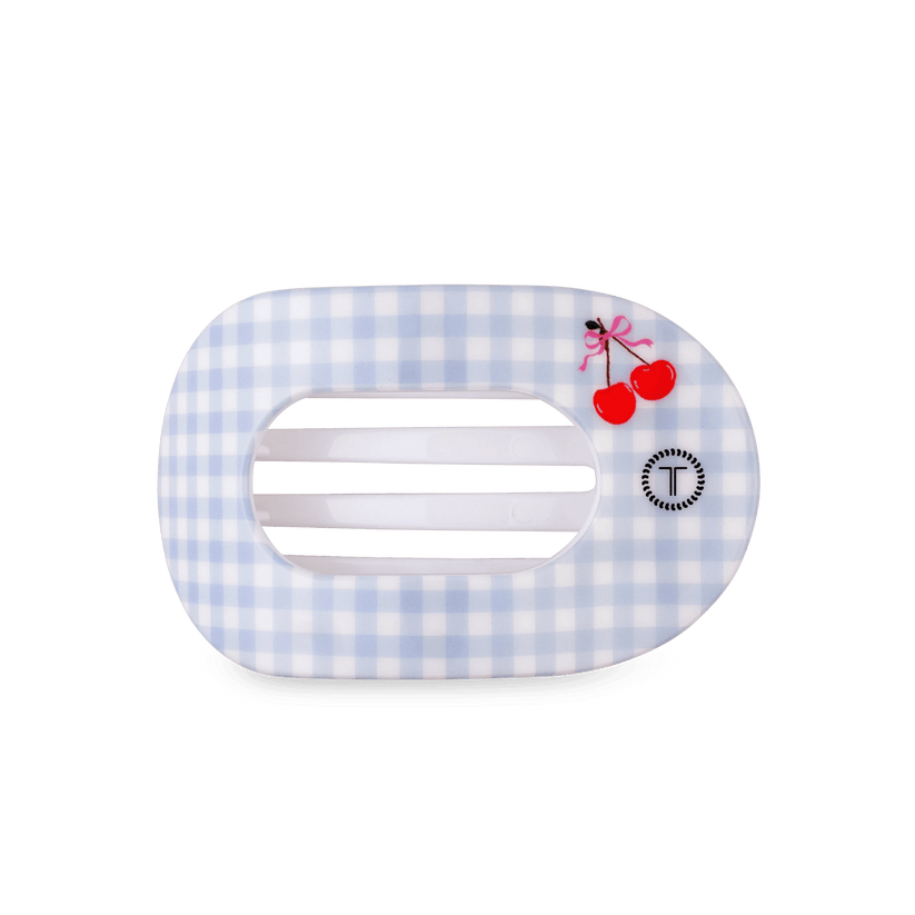 Basket of Cherries Small Flat Round Hair Clip