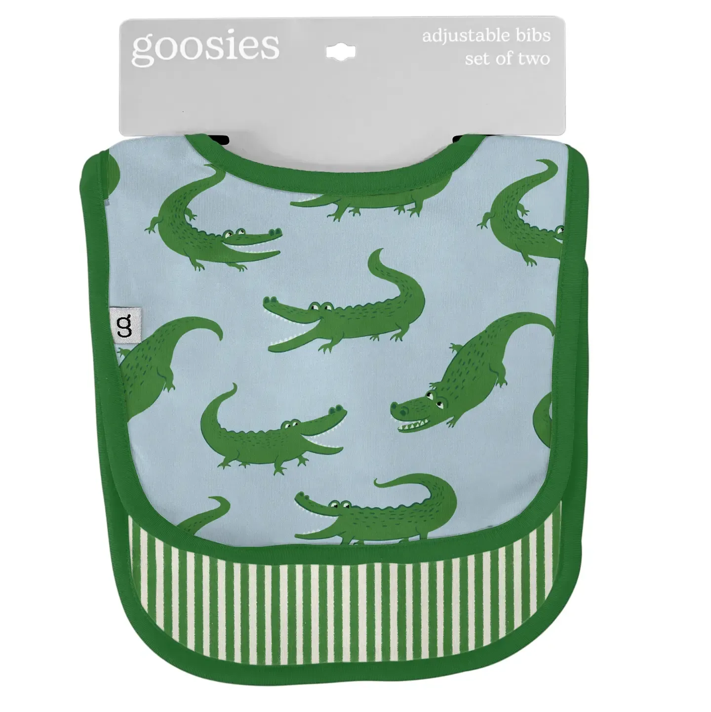 Bib Set - Blue Alligators