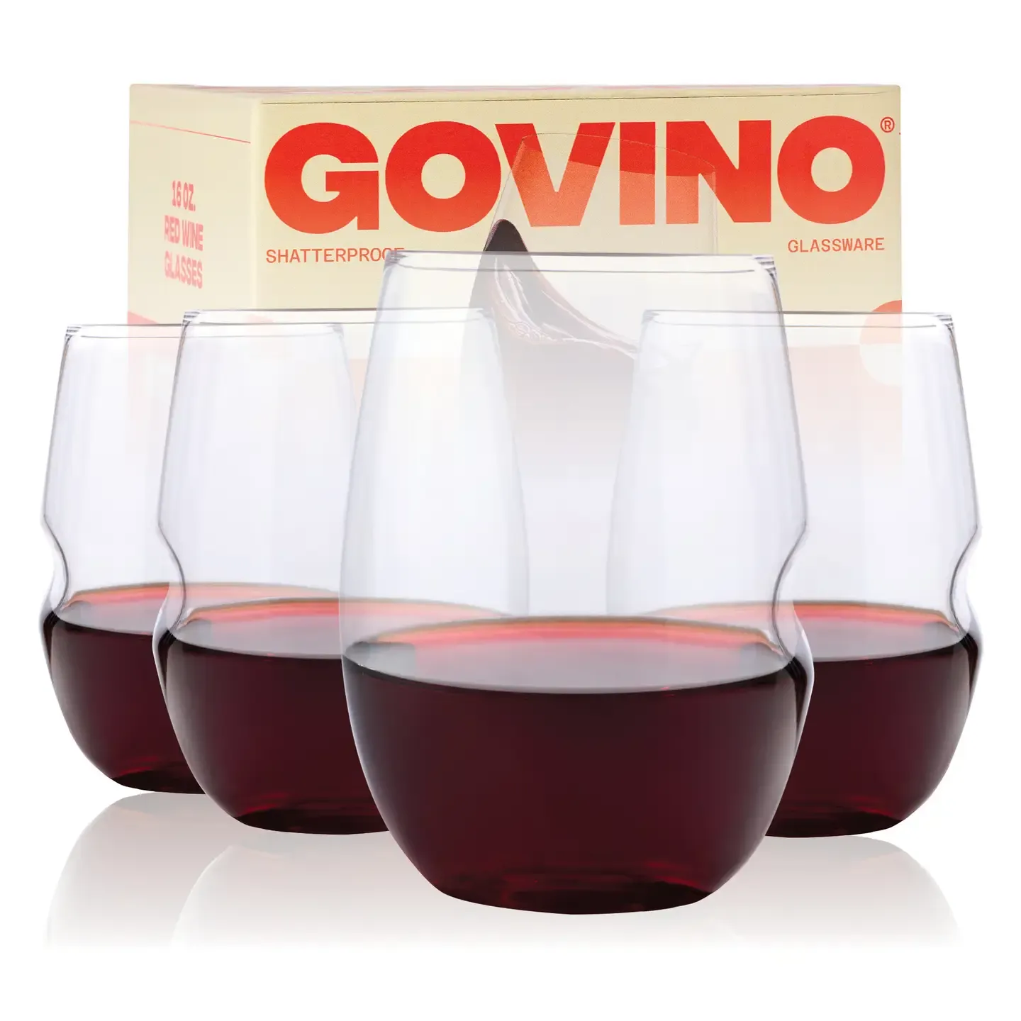 Govino 16oz Red Wine Glasses 4-pack