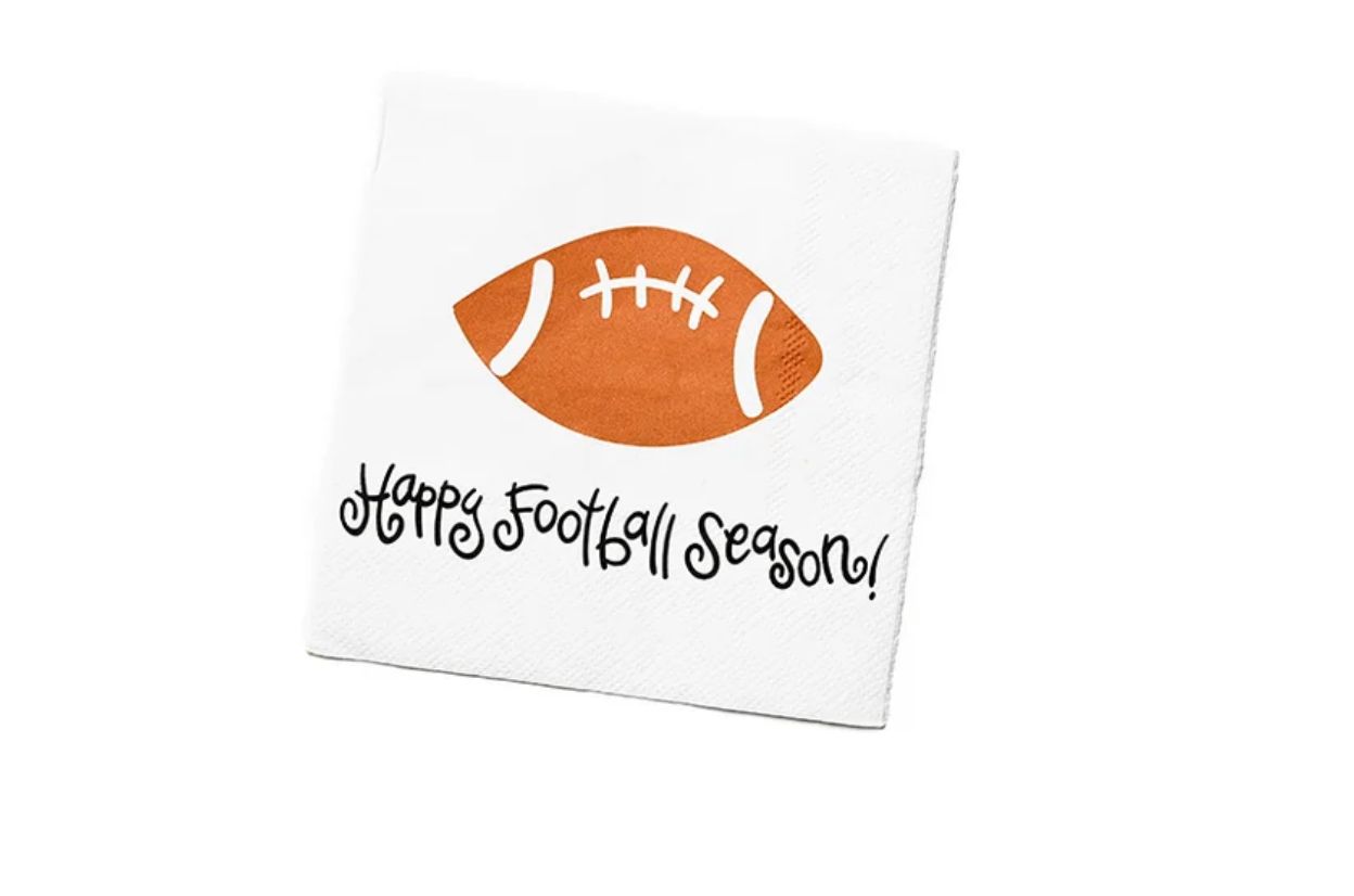 FOOTBALL COCKTAIL NAPKINS