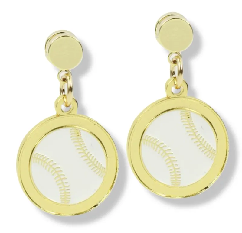 Baseball Earring