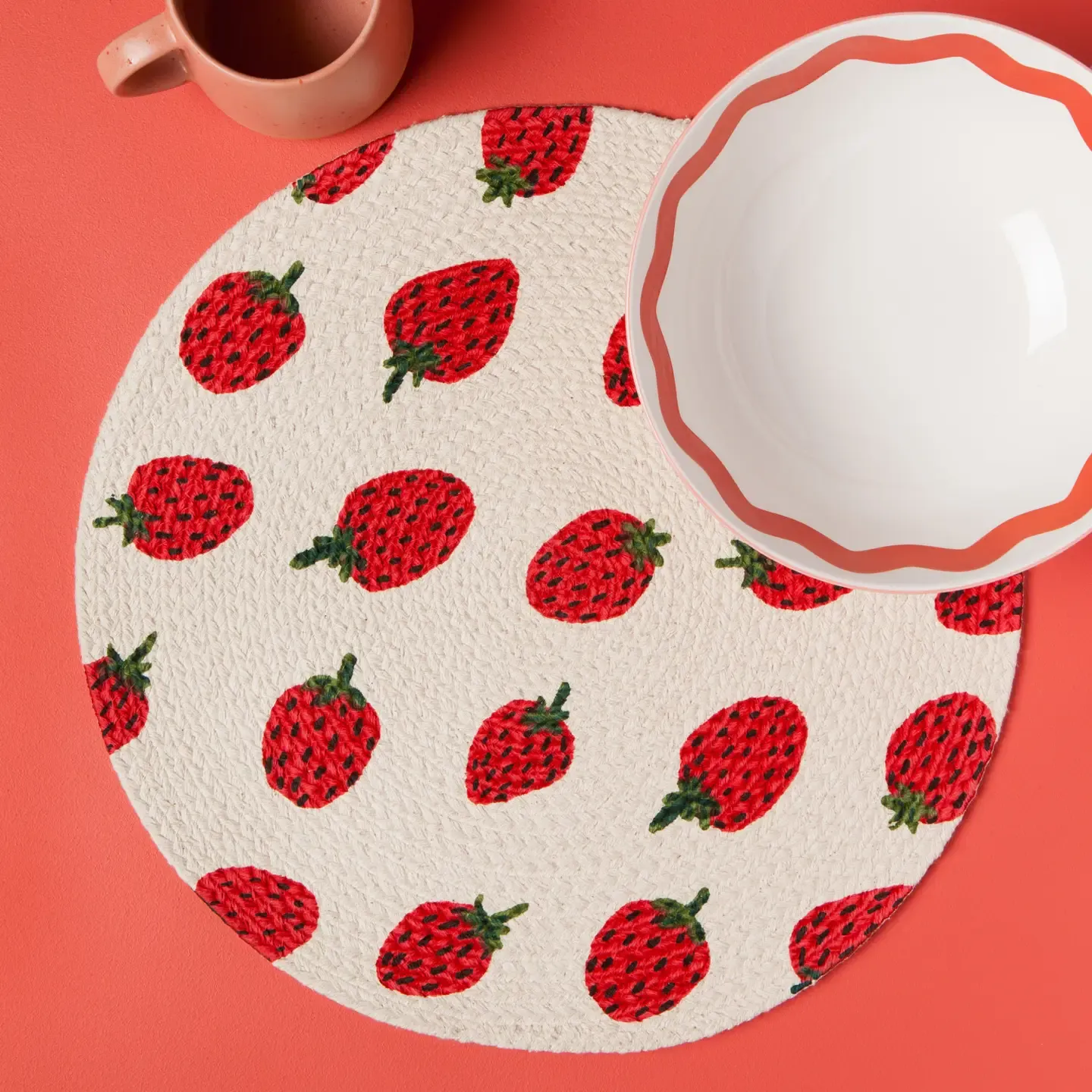Berry Sweet Braided Placemat
