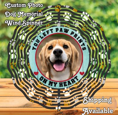 Dog Rememberance Metal Spinner