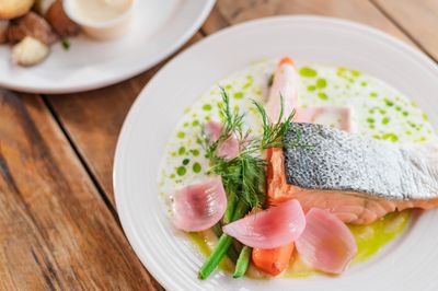 Salmon + Creamy Dill Sauce