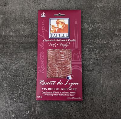 Rosette de Lyon – Sliced – Red Wine – Papille