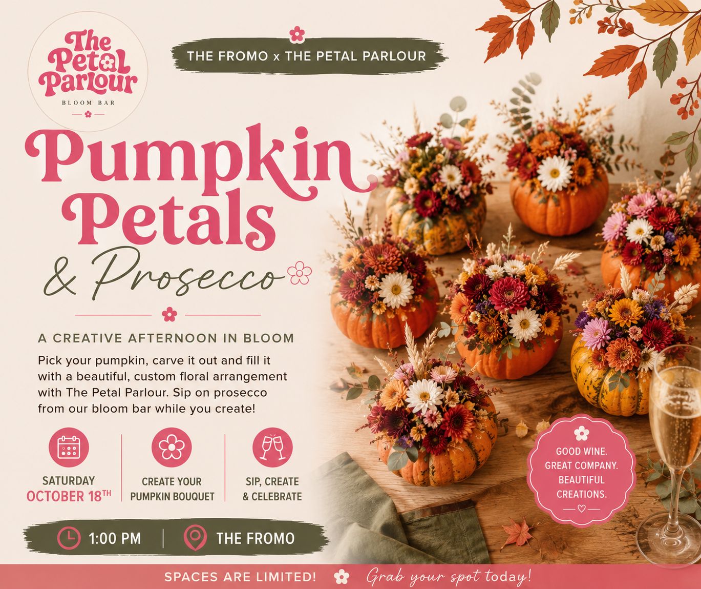 Pumpkins, Petals &amp; Prosecco