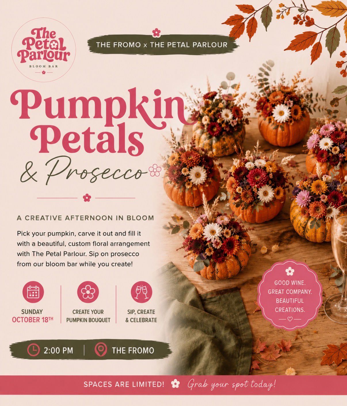 Pumpkins, Petals &amp; Prosecco