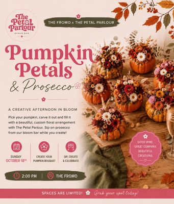 Pumpkins, Petals &amp; Prosecco