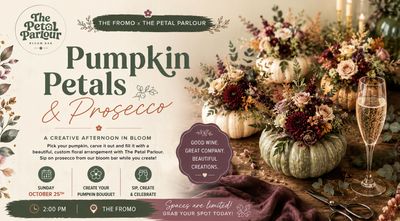 Pumpkins, Petals & Prosecco Pumpkins, Petals & Prosecco