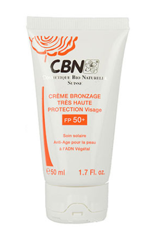 CRÈME BRONZAGE TRÈS HAUTE PROTECTION Visage (SPF50+)