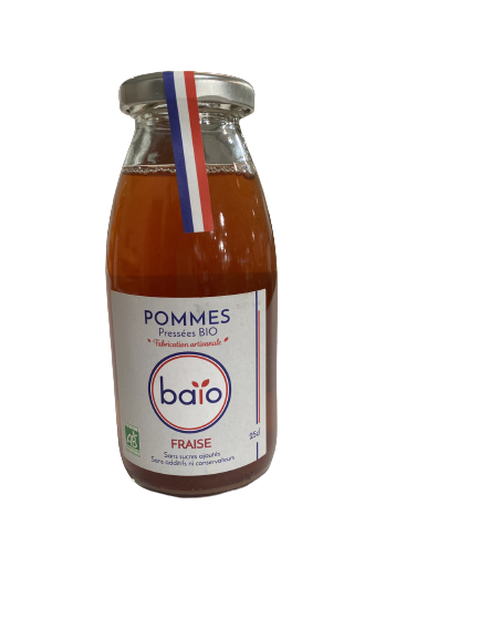 Jus de pomme Fraise "BAIO" 33 cl